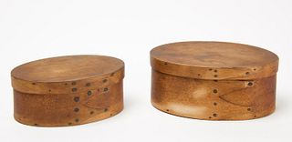 Two Oval Shaker Boxes 