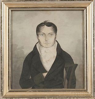 American School, 19th Century      Portrait of a Gentleman Seated in a Chair