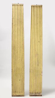 Yellow Fluted Architectural Columns