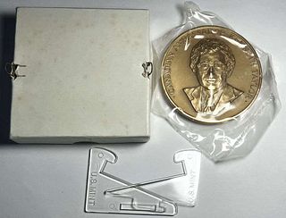1980 U.S. Mint Kenneth Taylor Canadian Ambassador Display Medal