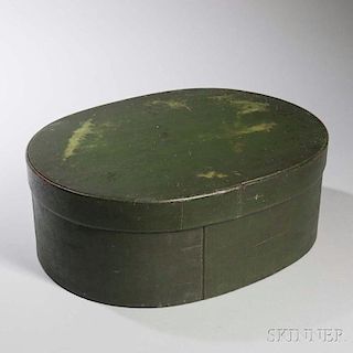 Large Green-painted Pantry Box