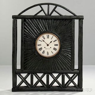 Adirondack-style Wood Wall Clock
