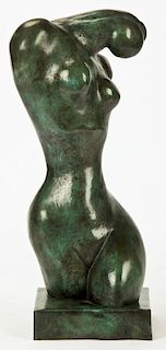 Manuel Carbonell (Cuban/American 1918-2011) Figural Bronze