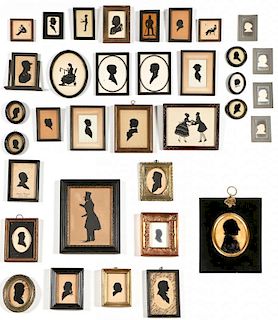 Collection of Antique Silhouettes