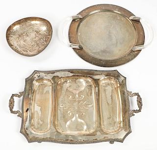 3 Vintage Silverplated Tablewares