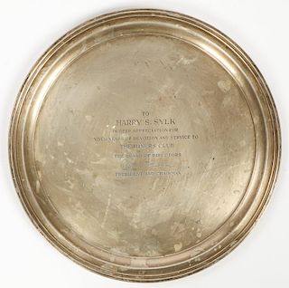Tiffany and Co. Presentation Sterling Silver Salver