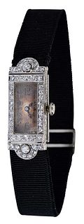 18kt. Art Deco Diamond Watch