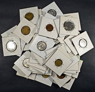 (60) MIXED FOREIGN COINS