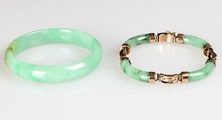 2 Chinese Jade Bracelets