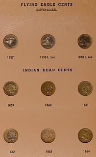 Indian Head Cents Complete Set