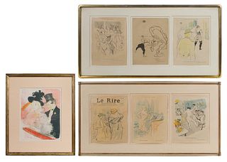 After Henri de Toulouse Lautrec (French, 1864-1901) 'Au Concert' Color Lithograph