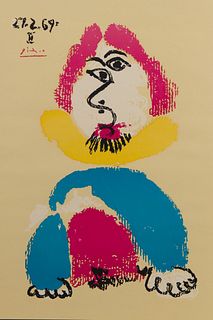 After Pablo Picasso (Spanish, 1881-1973) 'Portraits Imaginaires' Lithograph