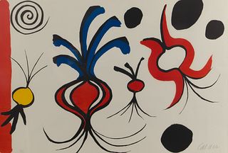 Alexander Calder (American, 1898-1976) 'Four Onions' Lithograph
