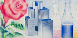 James Rosenquist (American, 1933-2017) 'Just Desert, Israel' Etching and Pochoir on Paper