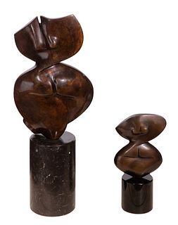 Fritz Olsen (American, b.1956) 'Double Take' Bronze Sculptures