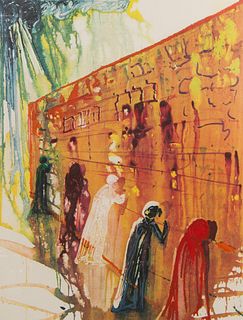 Salvador Dali (Spanish, 1904-1989) 'Wailing Wall' Lithograph