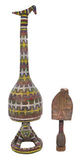 African Vessel and Figure