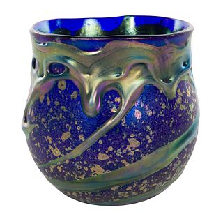 Charles Lotton (American, 1935-2021) Art Glass Vase