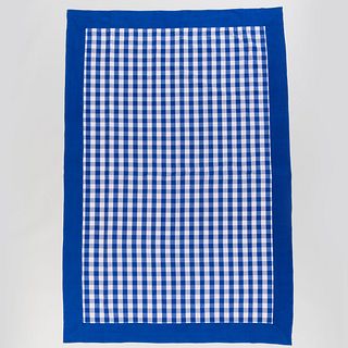 Pair of Blue and White Gingham Tablecloths