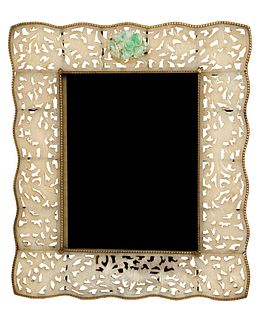 Chinese Carved Jade Photo Frame