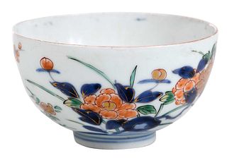Japanese Footed Bowl with Peony Design