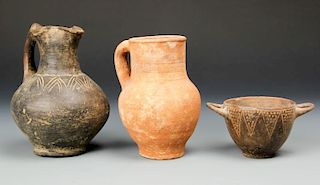 3 Ancient Etruscan Vessels