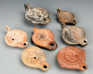 7 Ancient Near East Oil Lamps