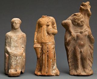 3 Hellenistic Terracotta Figures