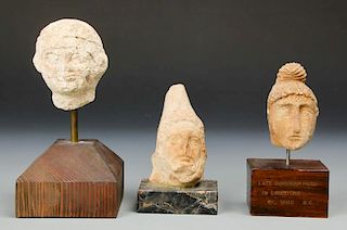 3 Near East Carved Stone Artifacts
