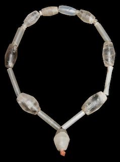 Pre Columbian Tairona Rock Crystal Bead Necklace