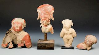 4 Pre Columbian Manabi Culture Artifacts