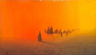 Raffaele Mainella, (Italian, 1858–1907), Desert Caravan