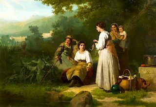 Karl Frans Phillipeau, (Dutch, 1825-1897), The Fishing Party