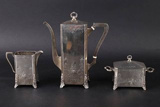 Boston Silver Company Sterling 3 Piece Tea Set