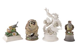 Four Boehm Porcelain Bird Figures