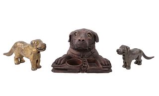 Black Forest Dog's Head Figural Wood Humidor