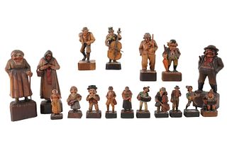Large Collection of Carved Italian Figures