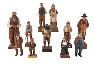 Group of Canadian Carved Figures
