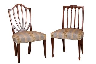 Two Federal Mahogany Side Chairs