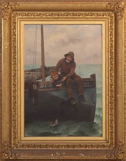 Georges Jean-Marie Haquette, Fisherman and Child