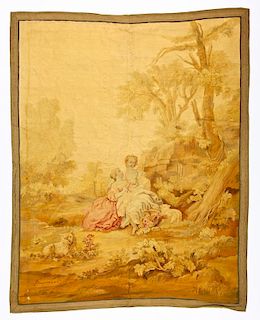 19th C. Braquenie Bros. French Tapestry, Signed