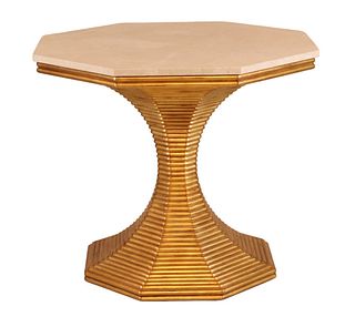 Bunny Williams Gold "Hourglass" Cocktail Table