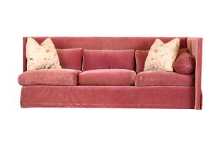 John Saladino Santa Barbara Purple Fabric Sofa