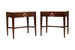Pair of Modern One-Drawer Side Chairs