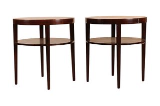 Pair of Widdicomb Modern Circular Side Tables
