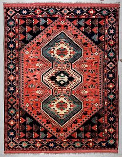 Vintage Afghan Rug: 7'7'' x 9'11'' (231 x 302 cm)