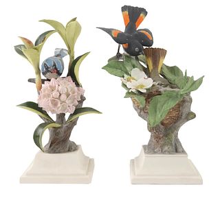 Two Boehm Porcelain Figural Groups