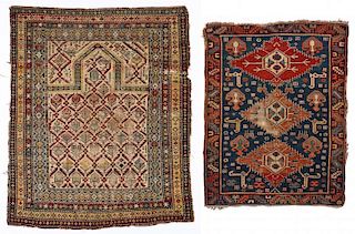 2 Antique Caucasian Shirvan Rugs