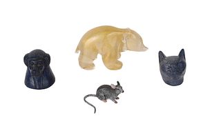 Group of Decorative Animal Figurines 