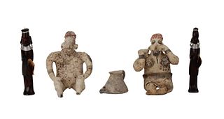 Two Pre-Columbian Style Jalisco Figures